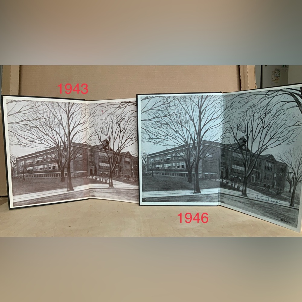 WW II era,  HACKETTSTOWN NJ HIGH SCHOOL YEAR BOOKS - Picture 6 of 16
